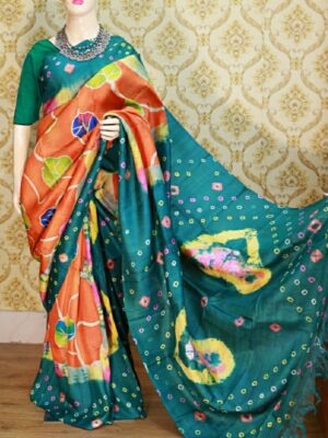 Tussar Churni Saree