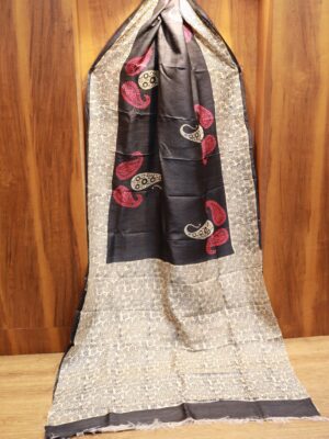 Tussar Block Saree