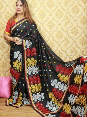 Silk Gujarati Work Saree